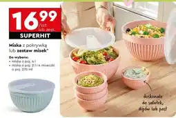 Biedronka Miska z pokrywką lub zestaw misek oferta