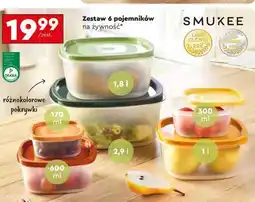Biedronka Zestaw 6 pojemników na żywność oferta