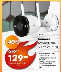 Biedronka Kamera zewnętrzna Bulet 2E 5 MP oferta