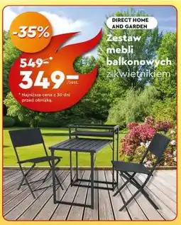 Biedronka Zestaw mebli balkonowych z kwietnikiem oferta