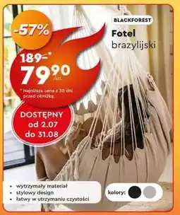 Biedronka Fotel brazylijski oferta