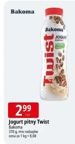E.Leclerc Jogurt pitny Twist Bakoma oferta