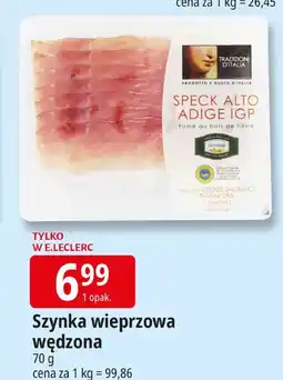 E.Leclerc Szynka wieprzowa wędzona Speck Alto Adige IGP North Coast oferta