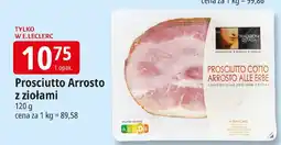 E.Leclerc Szynka Prosciutto Arrosto z ziołami North Coast oferta