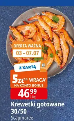 E.Leclerc Krewetki gotowane 30/50 Scapmaree oferta