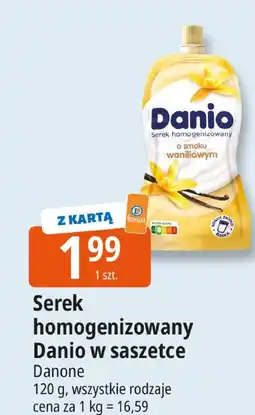 E.Leclerc Serek homogenizowany Danio w saszetce Danone oferta
