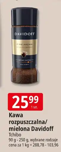 E.Leclerc Kawa rozpuszczalna/mielona Davidoff Tchibo oferta