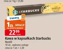 E.Leclerc Kawa w kapsułkach Starbucks Nestle oferta