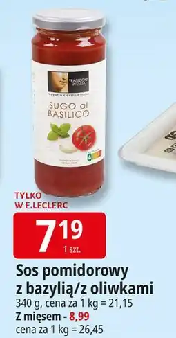 E.Leclerc Sos pomidorowy z mięsem Tradizioni D'italia oferta
