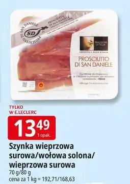 E.Leclerc Szynka bresaola della valtellina Tradizioni D'italia oferta