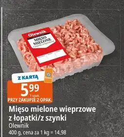 E.Leclerc Mięso mielone wieprzowe z szynki Olewnik oferta