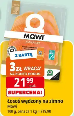 E.Leclerc Łosoś wędzony na zimno plastry Mowi oferta