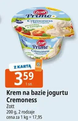 E.Leclerc Krem jogurtowy z mascarpone pomidor bazylią Zott Primo oferta