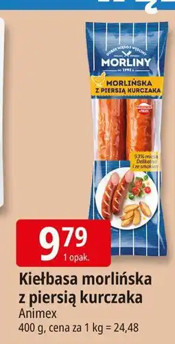 E.Leclerc Kiełbasa morlińska z piersią kurczaka Morliny oferta