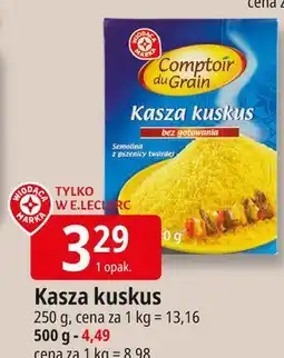 E.Leclerc Kasza kuskus Wiodąca Marka Comptoir De Grain oferta