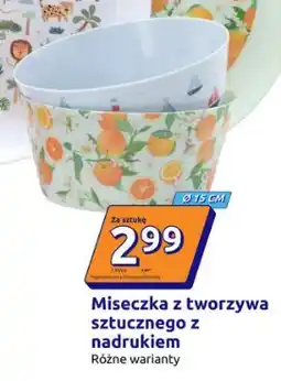 Miseczka z tworzywa sztucznego z nadrukiem