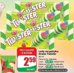Dino Lody na patyku Green Twister Algida oferta
