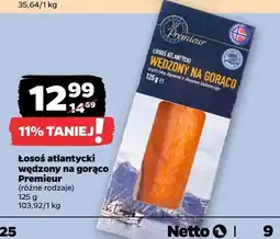 Netto Łosoś atlantycki wędzony na gorąco Premieur oferta