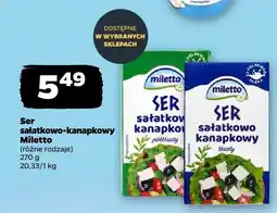 Netto Ser sałatkowo-kanapkowy Miletto oferta