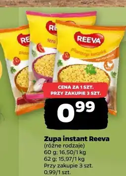 Netto Zupa instant Reeva różne rodzaje oferta