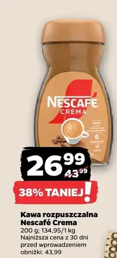 Netto Kawa rozpuszczalna Nescafé Crema oferta