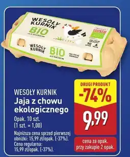 ALDI Jaja z chowu ekologicznego Wesoły Kurnik BIO oferta