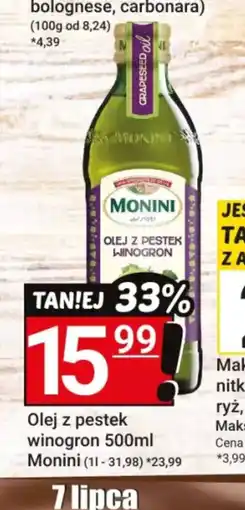 Hitpol Olej z pestek winogron Monini oferta