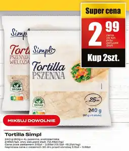 Supeco Tortilla pszenna Simpl oferta