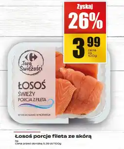 Supeco Łosoś porcje fileta ze skórą Targ Świeżości oferta
