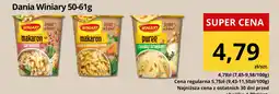 Supeco Danie Winiary makaron carbonara/makaron w sosie śmietanowo-grzybowym/puree z cebulką i grzankami oferta