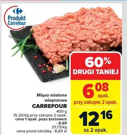 Carrefour Mięso mielone wieprzowe Carrefour oferta