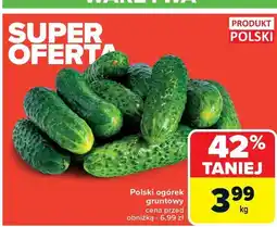 Carrefour Polski ogórek gruntowy Carrefour oferta