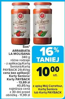 Carrefour Sos Arrabiata La Molisana oferta
