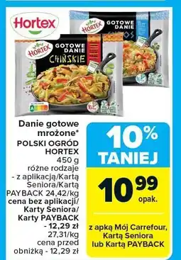 Carrefour Danie gotowe mrożone Polski Ogród Hortex oferta