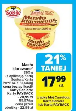 Carrefour Masło klarowane Sobik oferta