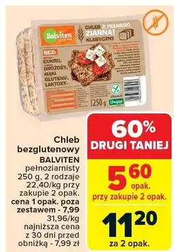 Carrefour Chleb bezglutenowy Balviten oferta
