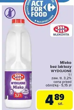 Carrefour Mleko bez laktozy Mlekovita oferta