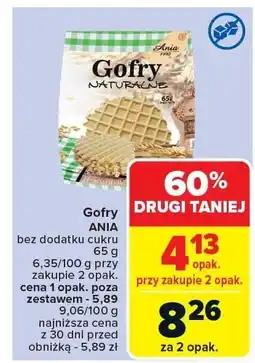 Carrefour Gofry naturalne bez dodatku cukru Ania oferta