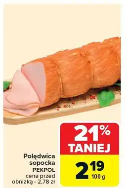 Carrefour Polędwica sopocka Pekpol oferta