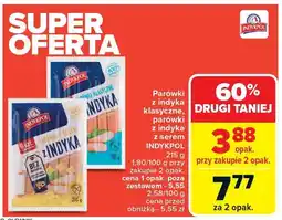 Carrefour Parówki z indyka klasyczne Indykpol oferta