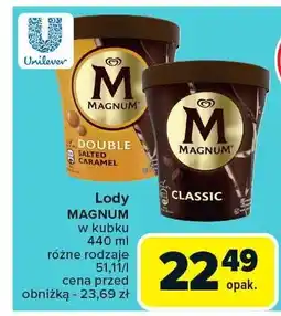 Carrefour Lody Magnum w kubku oferta