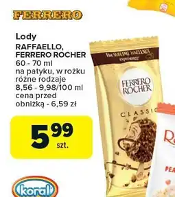 Carrefour Lody Raffaello/Ferrero Rocher na patyku oferta