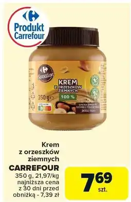 Carrefour Krem z orzeszków ziemnych Carrefour oferta