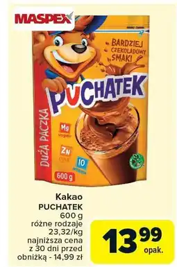 Carrefour Kakao Puchatek Maspex oferta