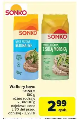 Carrefour Wafle ryżowe Sonko oferta