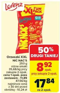 Carrefour Orzeszki XXL Nic Nac's Lorenz oferta