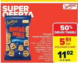 Carrefour Chrupki Monster Munch Lorenz oferta