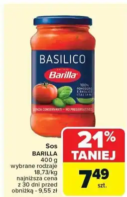 Carrefour Sos Basilico Barilla oferta