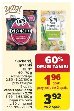 Carrefour Sucharki, grzanki FLINT oferta