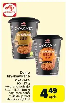 Carrefour Danie błyskawiczne OYAKATA oferta